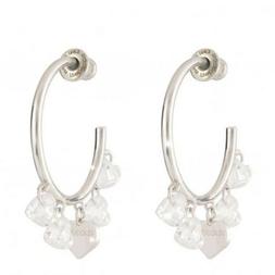 Donna Argento Lucciole Cristallo Cuore Rebecca Gioielli - Sl