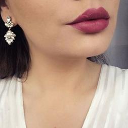 Donna Argento Pendenti Smeraldo Zirconi Oro Eleganti Analler