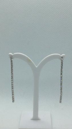 Donna Argento Tennis Zirconi Bianchi Mm 2 Mm 45 Rodiati