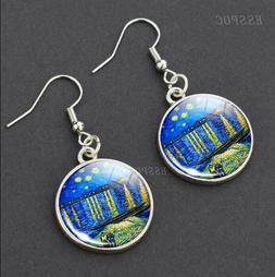 Donna Arte Van Gogh Orecchino Pendente Ciondolo Moda Estate