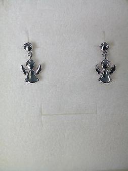Donna Bambina Angeli Pendenti Argento 925 Idea Regalo Earrin