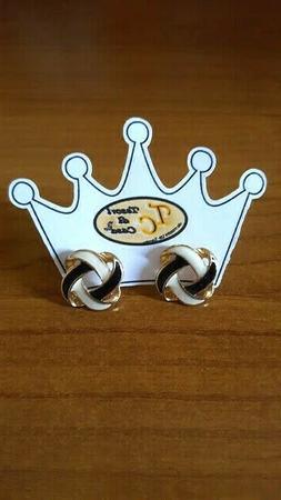 Donna Bigiotteria Bianco Neri Eleganti Fiore Da Sera Per Rag