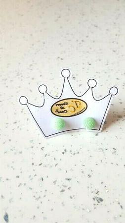 Donna Bigiotteria Tondi Verde Piccoli  Per Ragazza/bimba Col