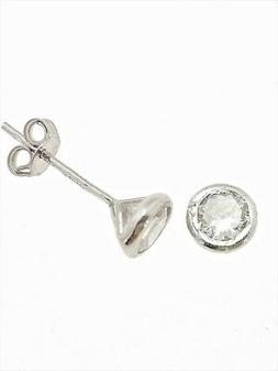 Donna Bimba Bambina Punto Luce Solitario Oro Bianco 18 Kt Ca