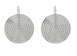 Donna Rebecca Binobb05 Bronzo Cerchi Silver Glitter Made In 