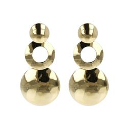 Donna Etrusca Gioielli Bronzo Pendenti Lunghi Placcati Oro G