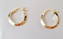 Donna Campanelle Cerchio Cerchietto Oro Giallo 18 Kt 750 Sch