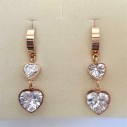 orecchini donna cerchi acciaio colore oro con