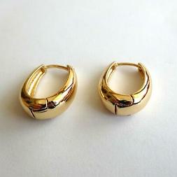 Donna Cerchi Ovali Decrescenti Colore Oro - 2,5 Cm - 8 Mm - 