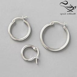 Donna Cerchio- Argento 925 -diametro 13mm-18mm-23 Mm-bustina