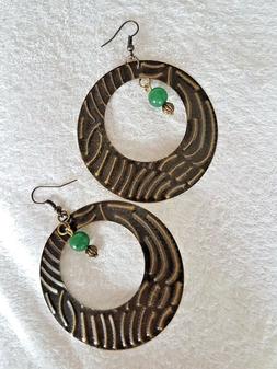 Donna Cerchio Oro Bronzo, Orecchini Etnici Donna Boho Chic