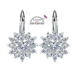 Donna Cerchio Pendente Oro 18 Kt Pl. Crist  Swarovski  Sworo