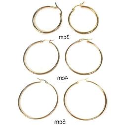 Donna Cerchio Sottile Acciaio Nichel Free - Oro, Argento Var
