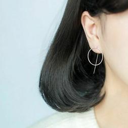 Donna Circle Bar Real 925 Gioielli In Argento Sterling Geome