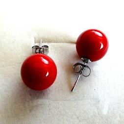 orecchini donna colore argento lobo con perla