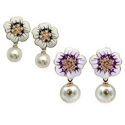 Donna Con Cristallo Swarovski Zircone Fiore Or181