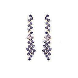 Donna Con Cristallo Swarovski Zircone Violette Or98