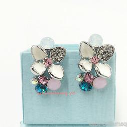 Donna Cristallo Swarovski Elements Fiore Multicolore Or62 A