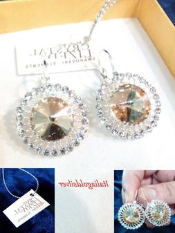 Donna Cristallo Swarovski Originali Zircone Argento 925 Gioi