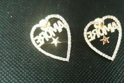 Donna Cuore Con Scritta Amore Impreziositi Di Strass Cattiva