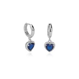 Donna Cuore Zirconi Blu 563376