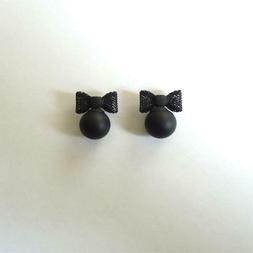 Donna Doppia Perla - Perla Nera Con Fiocchetto -  2 Ff