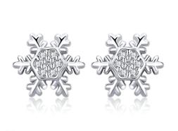 Donna Fiocco Di Neve Cristallo In Argento 925 Rodiato E Zirc