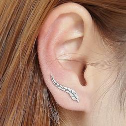 Donna Forma Foglia A Lobo Monachella Color Argento Destro Si