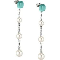Donna Morellato Gemma Perla Argento Satc05 Earrings Pietre A