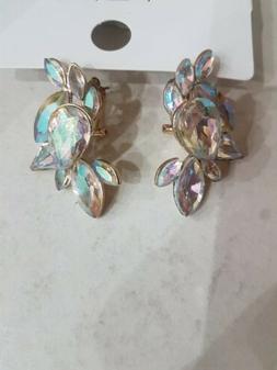 Donna Geometrici Brillanti Lunghi Zara Pendenti Oro Argento 