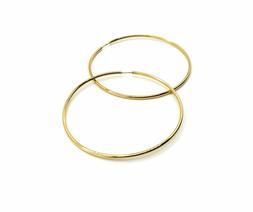 Donna Oro Giallo 18 Kt 750 - Cerchio Grande - Gold Earrings 