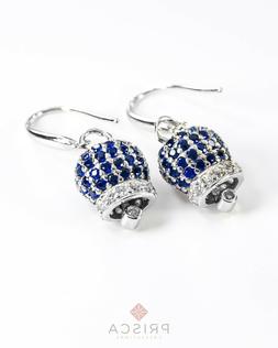 Donna Gioielli Argento 925 Sterling Campanella Zirconi Pav&eacute;