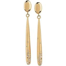 Donna Breil Illusion Tj2650 Earrings Pendenti Zirconi Dorati