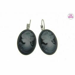 Donna In Acciaio Inox Pendenti Con Pietre Dure Bigiotteria A