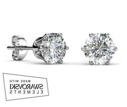 Donna In Argento 925 Cristallo Swarovski Elements Originale 