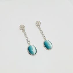 orecchini donna in argento con cabochon occhio