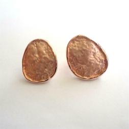 orecchini donna lobo colore oro bottone rosa