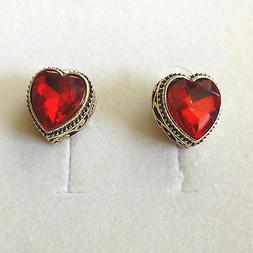 Donna Lobo Cuore Colore Oro Con Rubino  Rosso  - 132 S
