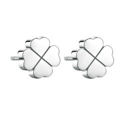 Donna Lobo Portafortuna Quadrifoglio Acciaio Click Sck64