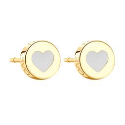 Donna Lobo Rotondi Cuore Bianco Acciaio Click Sck53 S'agapo