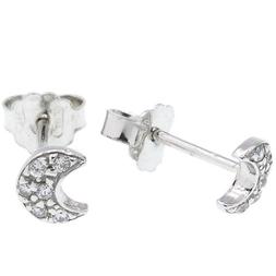 Donna Luna Oro Bianco Con Zirconi - 3559v37k500