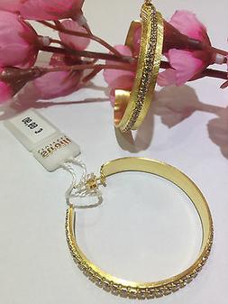 Donna Marca Stroili In Metallo Dorato Linea New Moon Cerchi 