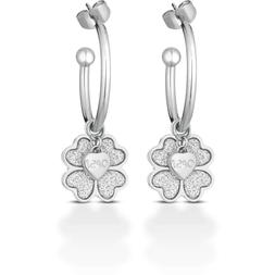 Donna Ops Objects Opsor-432 Cerchio Quadrifoglio Acciaio Gli