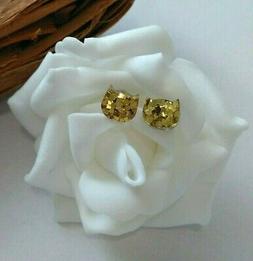 Donna Orecchini Lobo Gatto Orecchini Fatti A Mano Glitter Or