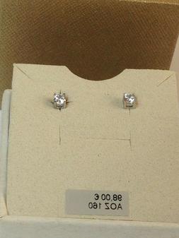 Donna Oro Bianco 18 Kt 750 Ambrosia Zirconi Punto Luce Grif 