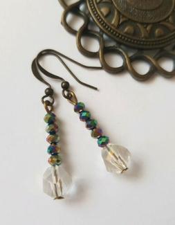 Donna Pendenti Bianco Piccoli Bronzo Antico Modello Unico Ha