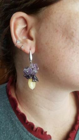 Donna Pendenti Bigiotteria Ametista E Quarzo