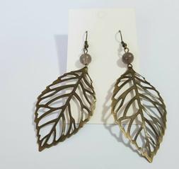 Donna Pendenti Filigrana Bronzo Antico Grigio Unico Hand Mad