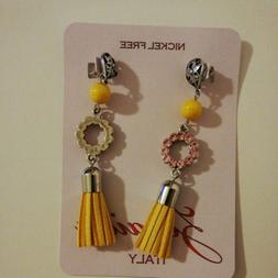 Donna Pendenti Giallo/rosa Materiali Vari Chic - Zoraida Ita