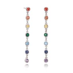 Donna Pendenti In Argento Con Zirconi Multicolor Mabina Ref.